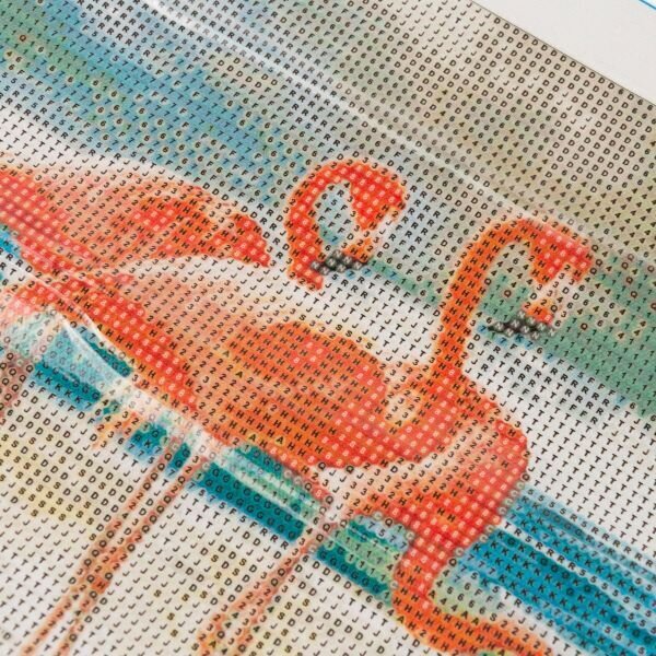 Kūrybinis rinkinys deimantinė mozaika "Flamingai" kaina ir informacija | Lavinamieji žaislai | pigu.lt