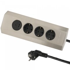 Удлинитель Electraline 62514 USB 2 м цена и информация | Удлинители | pigu.lt