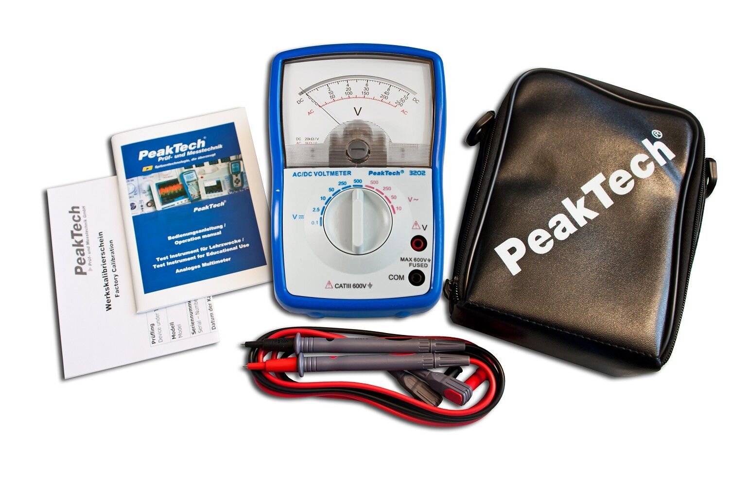 Voltmetras PeakTech® P 3202 kaina ir informacija | Mechaniniai įrankiai | pigu.lt