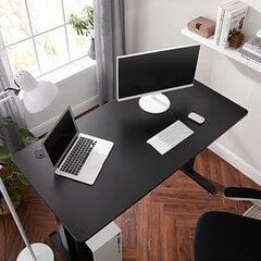 Столешница для электрического стола VASAGLE LDB002B02, черная цена и информация | Компьютерные, письменные столы | pigu.lt