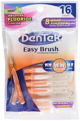 Tarpdančių šepetėliai Dentek Easy Brush Standard 16 vnt. цена и информация | Зубные щетки, пасты | pigu.lt