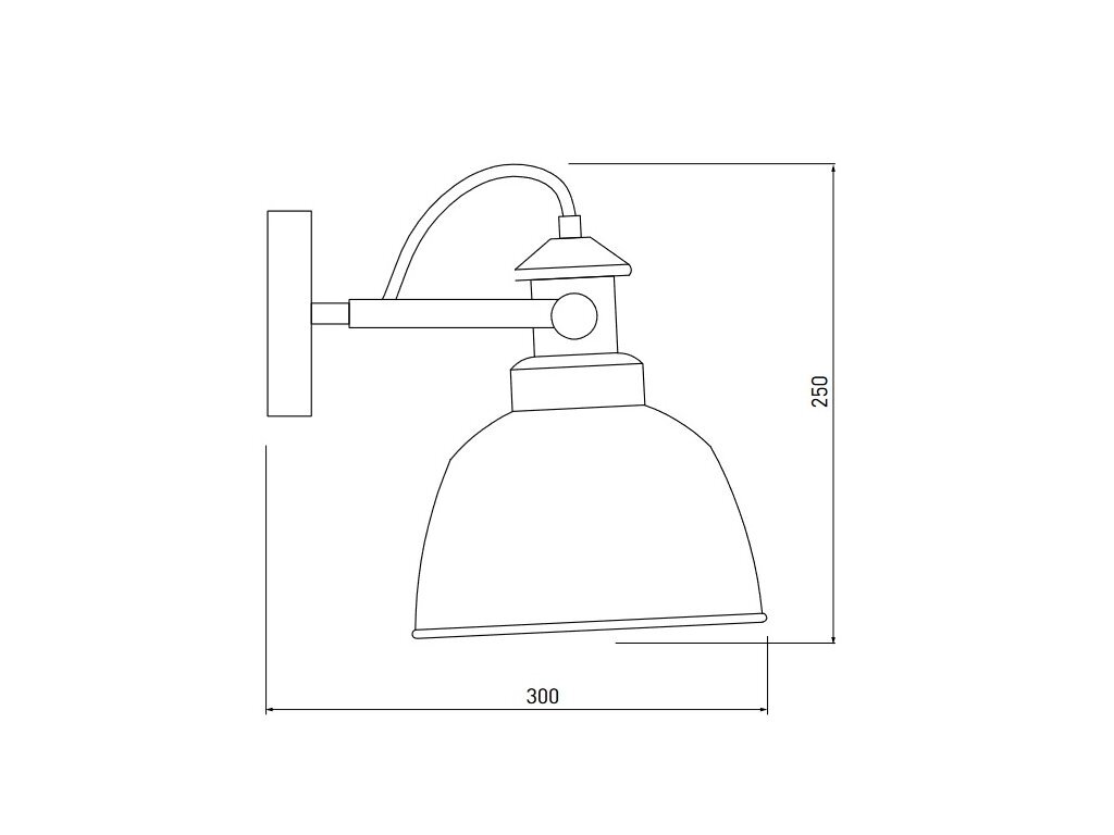 Sieninis šviestuvas MUSCARI, 22 cm, black 4833 kaina ir informacija | Sieniniai šviestuvai | pigu.lt
