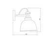 Sieninis šviestuvas MUSCARI, 22 cm, black 4833 kaina ir informacija | Sieniniai šviestuvai | pigu.lt