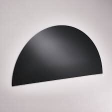 Mottez juoda apsauginė metalinė sienelė virtuvei, 90x45cm цена и информация | Защитные стенки, дозаторы для антисептика | pigu.lt