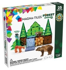 Магнитный конструктор Magna-Tiles Лесные животные, 25 д. цена и информация | Конструкторы и кубики | pigu.lt