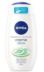 Dušo gelis Nivea Creme Aloe, 250 ml kaina ir informacija | Dušo želė, aliejai | pigu.lt