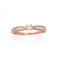 Auksinis žiedas moterims Diamond Sky 4752263026810 kaina ir informacija | Žiedai | pigu.lt