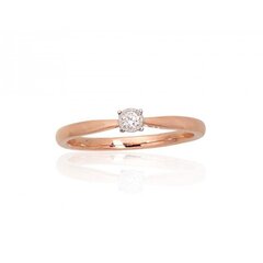 Auksinis žiedas moterims Diamond Sky 4752263027077 kaina ir informacija | Žiedai | pigu.lt
