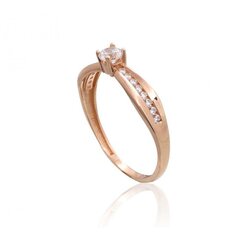 Auksinis žiedas moterims Diamond Sky 4752263026056 kaina ir informacija | Žiedai | pigu.lt