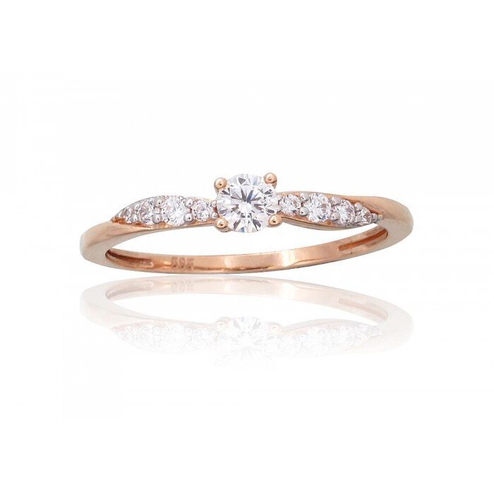 Auksinis žiedas moterims Diamond Sky 4752263026018 kaina ir informacija | Žiedai | pigu.lt