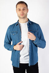 Мужская джинсовая рубашка Lee 112349983, синий цена и информация | Рубашка мужская | pigu.lt