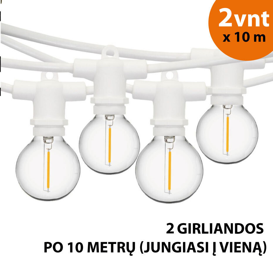 Lauko lempučių girlianda Tonro Perl, 20 m kaina ir informacija | Girliandos | pigu.lt