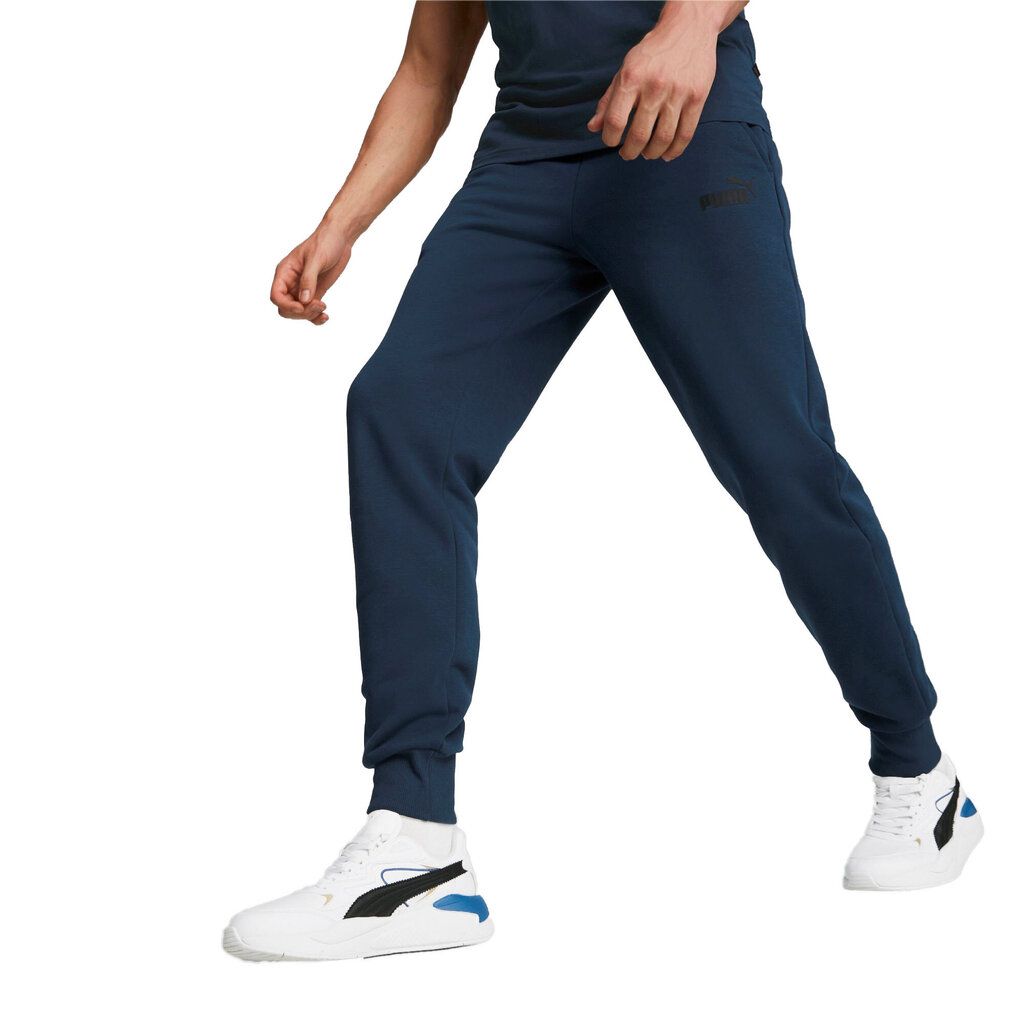 Спортивные брюки мужские Puma Ess Logo Pants Navy 586715 97, темно-синиецена