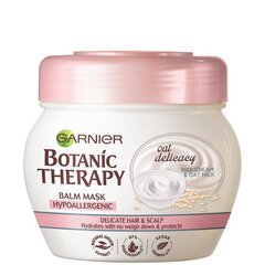Маска для волос для чувствительной кожи головы Garnier Botanic Therapy Oat Delicacy 300 мл цена и информация | Средства для укрепления волос | pigu.lt