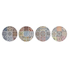 Подставка под горячее DKD Home Decor Kорка Mandala Dolomite (20 x 20 x 1 cm) (4 штук) цена и информация | Скатерти, салфетки | pigu.lt