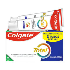 Dantų pasta Colgate Total Whitening (2 x 75 ml) kaina ir informacija | Dantų šepetėliai, pastos | pigu.lt