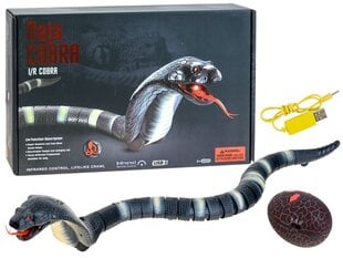 Змея с дистанционным управлением - кобра, черная цена и информация | Игрушки для мальчиков | pigu.lt