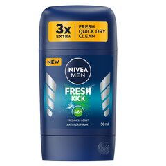 Pieštukinis dezodorantas Nivea Men Fresh Kick, 50ml kaina ir informacija | Dezodorantai | pigu.lt