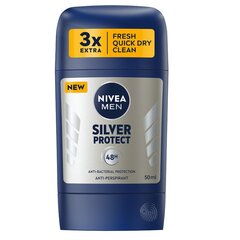 Pieštukinis antiperspirantas Nivea Men Silver Protect, 50ml kaina ir informacija | Dezodorantai | pigu.lt