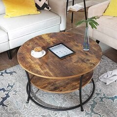 Кофейный столик с 2 полками винтаж цена и информация | Столы-консоли | pigu.lt