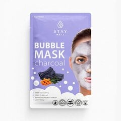 Giliai valanti veido kaukė Stay Well Deep Cleansing Bubble Mask Charcoal, 20g kaina ir informacija | Veido kaukės, paakių kaukės | pigu.lt