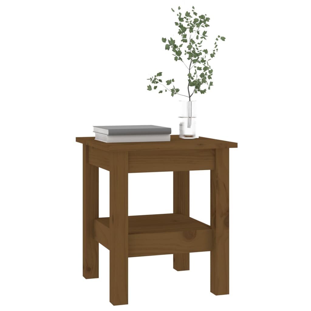 Kavos staliukas, Pušies masyvas, 35x35x40cm, medaus ruda spalva kaina ir informacija | Kavos staliukai | pigu.lt
