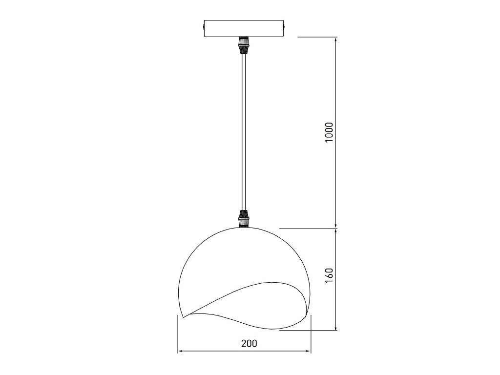 Pakabinamas šviestuvas MAVIA, 20 cm, white/red 4963 kaina ir informacija | Pakabinami šviestuvai | pigu.lt