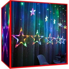 Užuolaida Žvaigždės 138 LED, spalvota, 2.5 m kaina ir informacija | Girliandos | pigu.lt