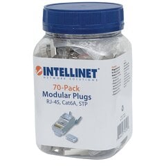 Kištukai Intellinet RJ45 Cat6A 8P/8C STP, 70 vnt kaina ir informacija | Komponentų priedai | pigu.lt