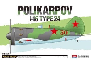 Klijuojamas modelis Academy 12314 Polikarpov I-16 Type 24 1/48 kaina ir informacija | Klijuojami modeliai | pigu.lt