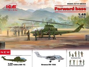 Klijuojamas modelis ICM 48303 Forward base (AH-1G + Bronco OV-10A) 1/48 kaina ir informacija | Klijuojami modeliai | pigu.lt