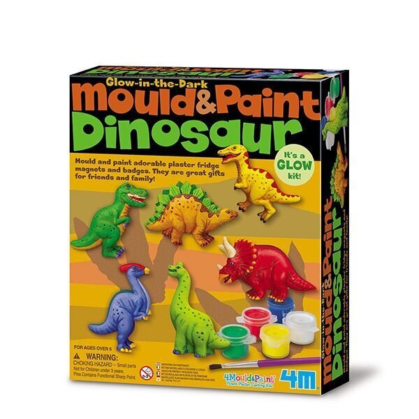 Kūrybinis rinkinys 4M Mould & Paint Dinosaur kaina ir informacija | Lavinamieji žaislai | pigu.lt