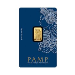 1 g investicinio aukso luitas Fortūna, PAMP 999.9 kaina ir informacija | Investicinis auksas, sidabras | pigu.lt