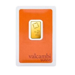 2.5 g investicinio aukso luitas Valcambi 999.9 kaina ir informacija | Investicinis auksas, sidabras | pigu.lt