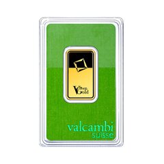 5 g investicinio aukso luitas Green Gold, Valcambi 999.9 kaina ir informacija | Investicinis auksas, sidabras | pigu.lt