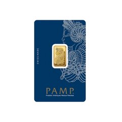 5 g investicinio aukso luitas, PAMP 999.9 kaina ir informacija | Investicinis auksas, sidabras | pigu.lt