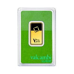 1 oz investicinio aukso luitas Green Gold, Valcambi 999.9 kaina ir informacija | Investicinis auksas, sidabras | pigu.lt