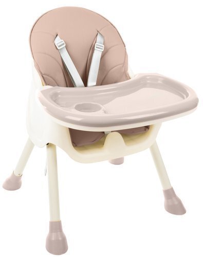 Vaikiška valgomojo kėdutė 3in1, šviesiai rožinė maitinimo kėdutė цена и информация | Maitinimo kėdutės | pigu.lt