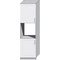 Кухонный шкафчик для духовки Natalia White Gloss, белый цена и информация | Кухонные шкафчики | pigu.lt