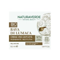 Veido kremas Naturaverde Bio su arbatos serumu, 50 ml kaina ir informacija | Veido kremai | pigu.lt