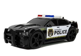 Žaislinis policijos automobilis 1:20 su garso ir šviesos efektais, Lean Toys, juodas kaina ir informacija | Žaislai berniukams | pigu.lt
