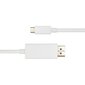USB-C - DisplayPort kabelis Deltaco 4K UHD, paauksuotos jungtys, 1m, baltas / USBC-DP101-K / 00140013 kaina ir informacija | Kabeliai ir laidai | pigu.lt