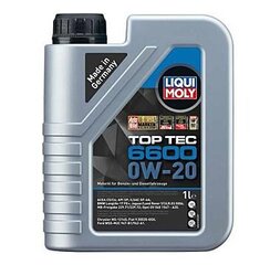 Liqui Moly TOP TEC 6600 0W-20 моторное масло, 1 л цена и информация | Моторные масла | pigu.lt