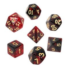 Kauliukai Rebel RPG Dice Set, Carmine kaina ir informacija | Stalo žaidimai, galvosūkiai | pigu.lt