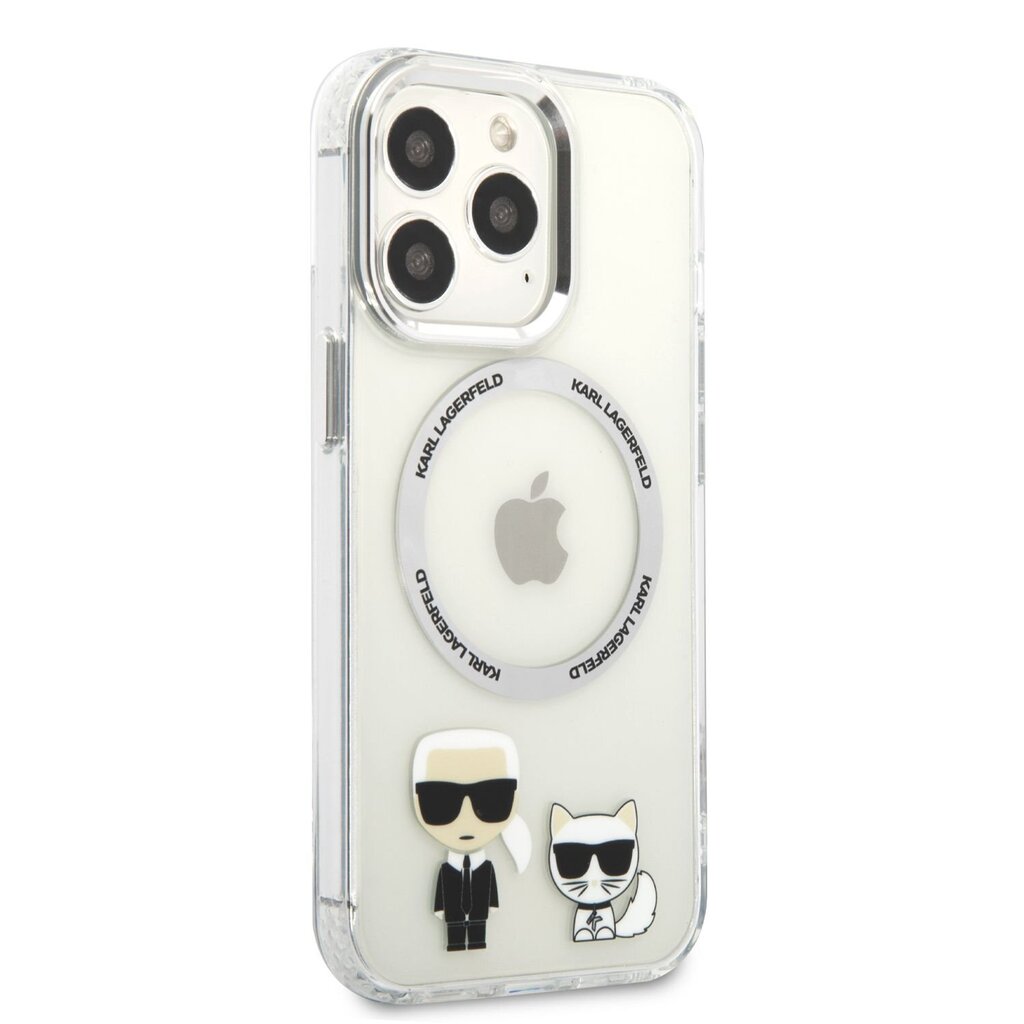 Karl Lagerfeld MagSafe Compatible Case Karl and Choupette for iPhone 13 Pro  Transparent цена | pigu.lt