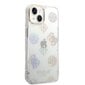 Guess PC/TPU Peony Glitter Case skirtas iPhone 14, baltas kaina ir informacija | Telefono dėklai | pigu.lt