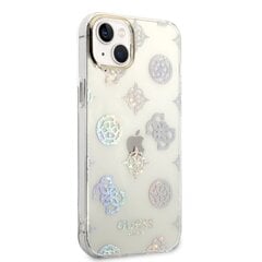 Guess PC/TPU Peony Glitter Case for iPhone 14 Plus White цена и информация | Чехлы для телефонов | pigu.lt