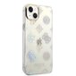 Guess PC/TPU Peony Glitter Case skirtas iPhone 14 Plus, baltas цена и информация | Telefono dėklai | pigu.lt