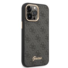 Guess PC/TPU 4G Metal Camera Outline Case skirtas iPhone 14 Pro Max, juodas kaina ir informacija | Telefono dėklai | pigu.lt