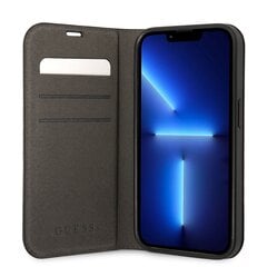 Guess PC/TPU 4G Metal Camera Outline Book Case skirtas iPhone 14 Pro Max, juodas kaina ir informacija | Telefono dėklai | pigu.lt